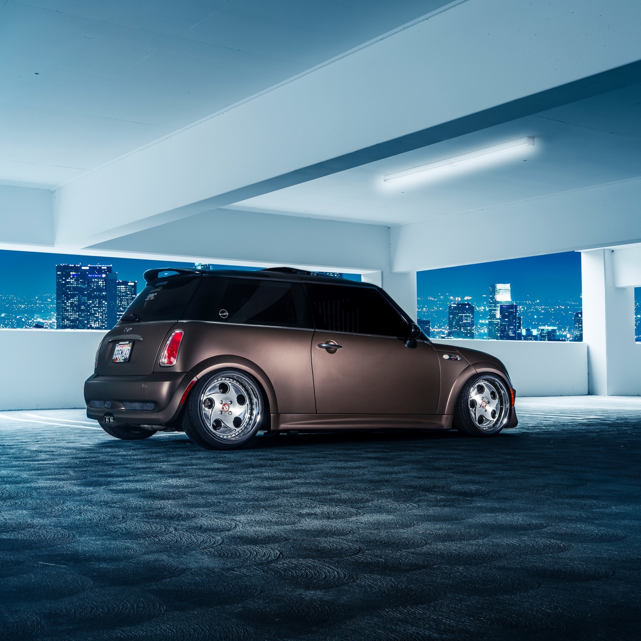 Das Mini Cooper Matte Black Wallpaper 2048x2048