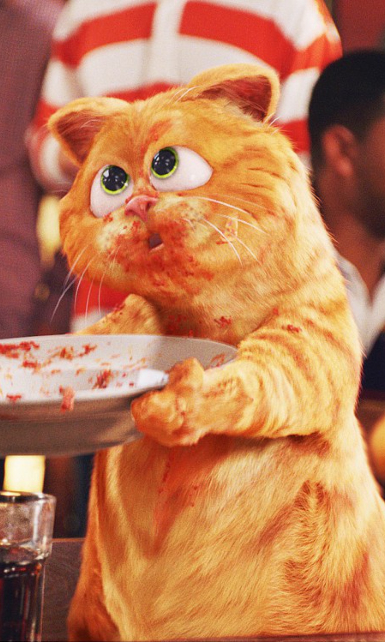 Fondo de pantalla Garfield 768x1280