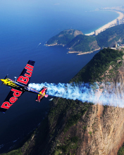 Fondo de pantalla Red Bull Airplane 176x220