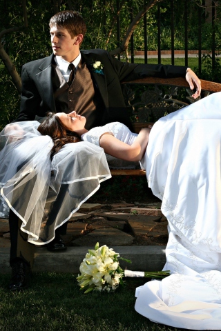 Sfondi Just Married 320x480