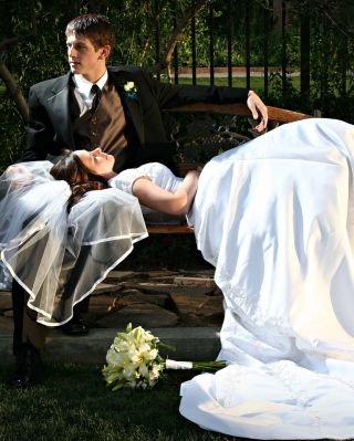 Just Married - Obrázkek zdarma pro Nokia Asha 306