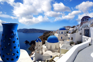 Oia, Greece, Santorini - Obrázkek zdarma pro 720x320