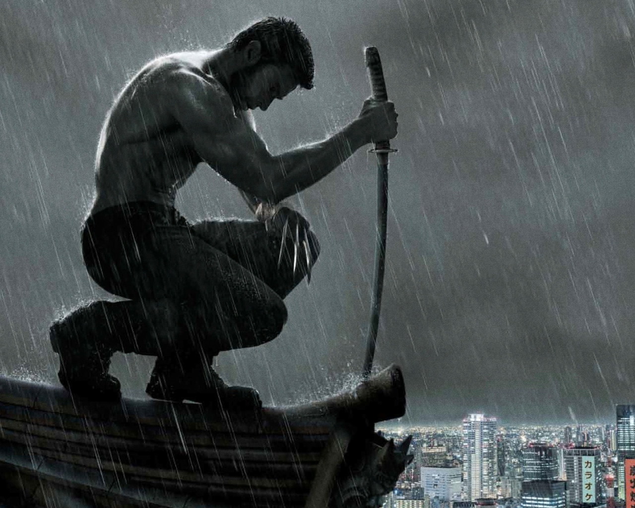 Screenshot №1 pro téma The Wolverine Movie 1280x1024