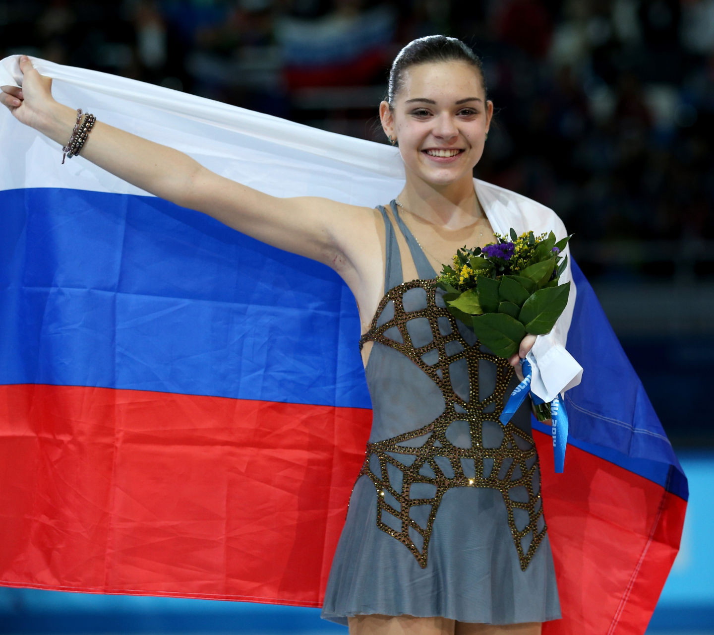 Fondo de pantalla Adelina Sotnikova Figure Skating Champion 1440x1280