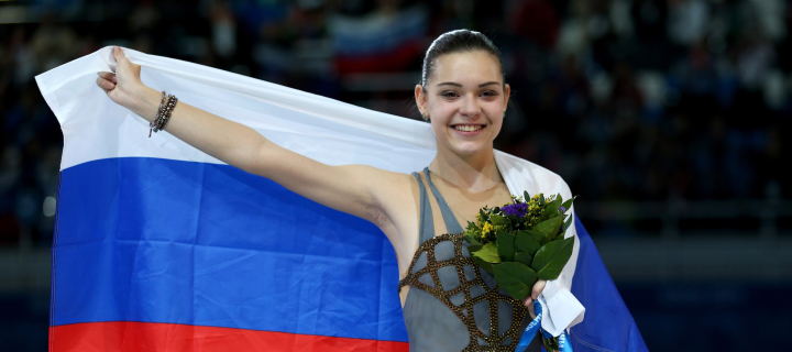 Adelina Sotnikova Figure Skating Champion wallpaper 720x320