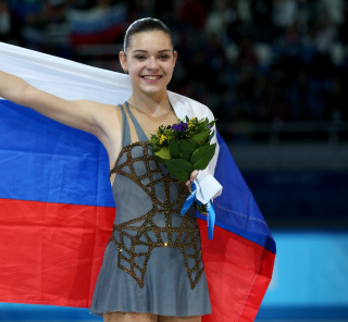 Adelina Sotnikova Figure Skating Champion Background for iPad mini 2