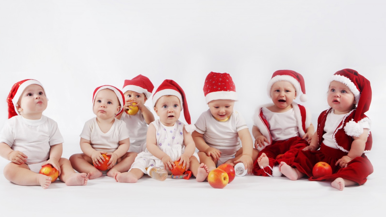 Das Christmas Babies Wallpaper 1280x720