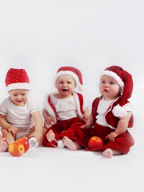 Christmas Babies wallpaper 480x640