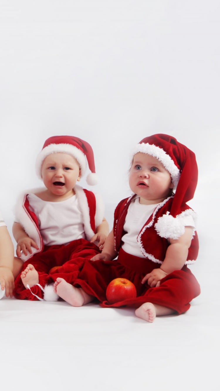 Screenshot №1 pro téma Christmas Babies 750x1334