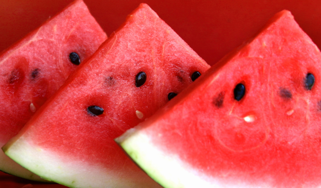 Fondo de pantalla Slices Of Watermelon 1024x600