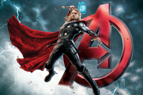 Fondo de pantalla Thor Avengers 480x320