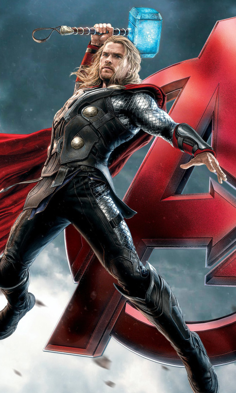Обои Thor Avengers 480x800