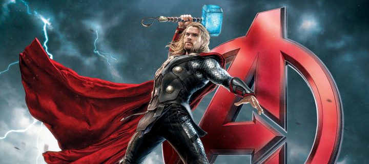 Обои Thor Avengers 720x320