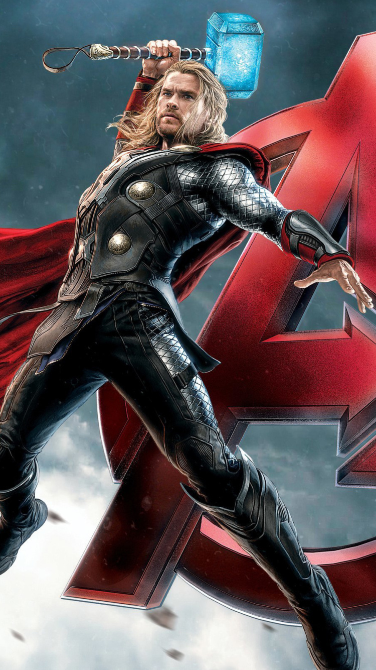Fondo de pantalla Thor Avengers 750x1334
