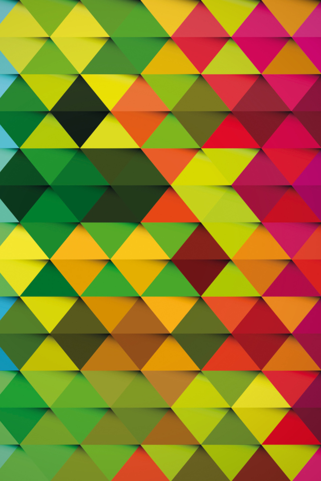 Обои Colorful Rhombus 640x960