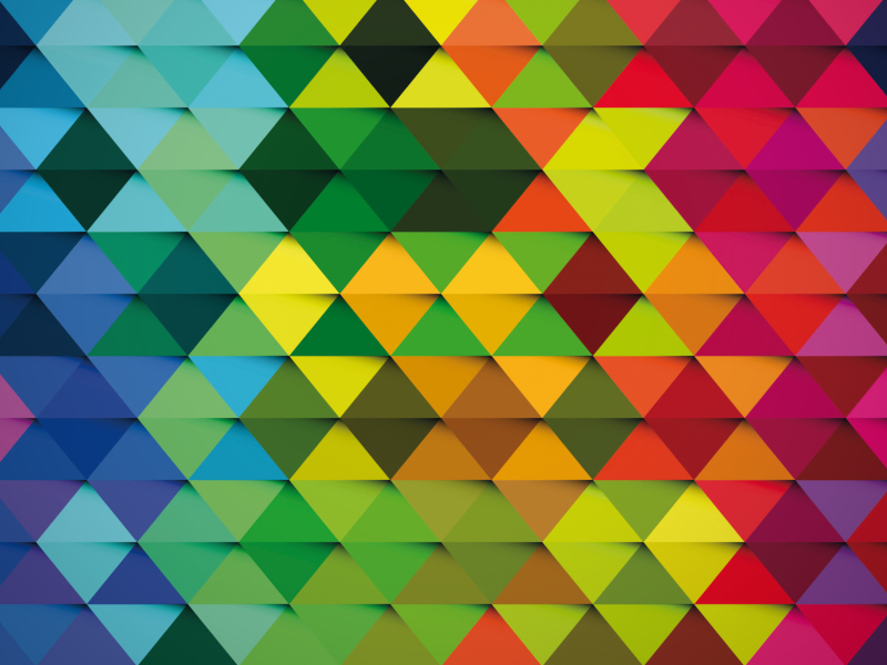 Screenshot №1 pro téma Colorful Rhombus 800x600