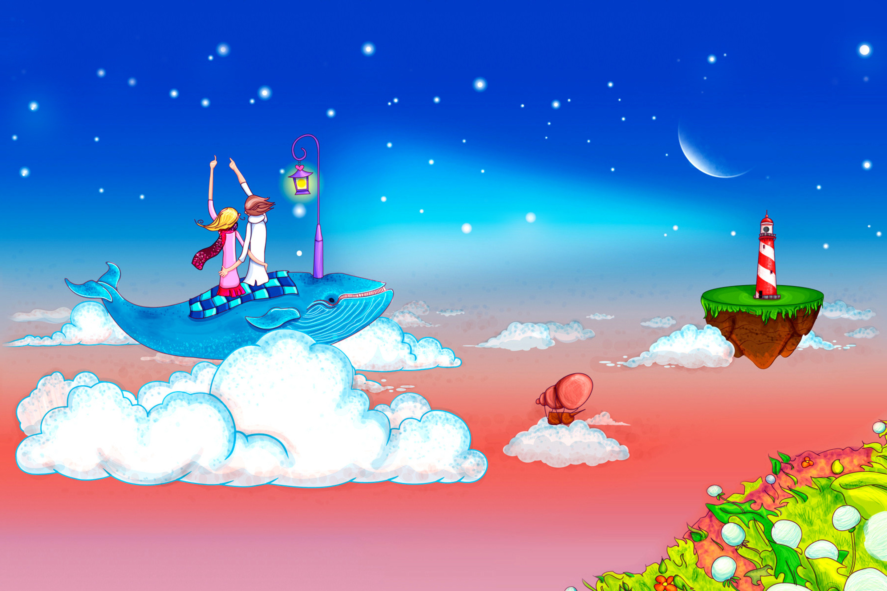 Love on Clouds wallpaper 2880x1920