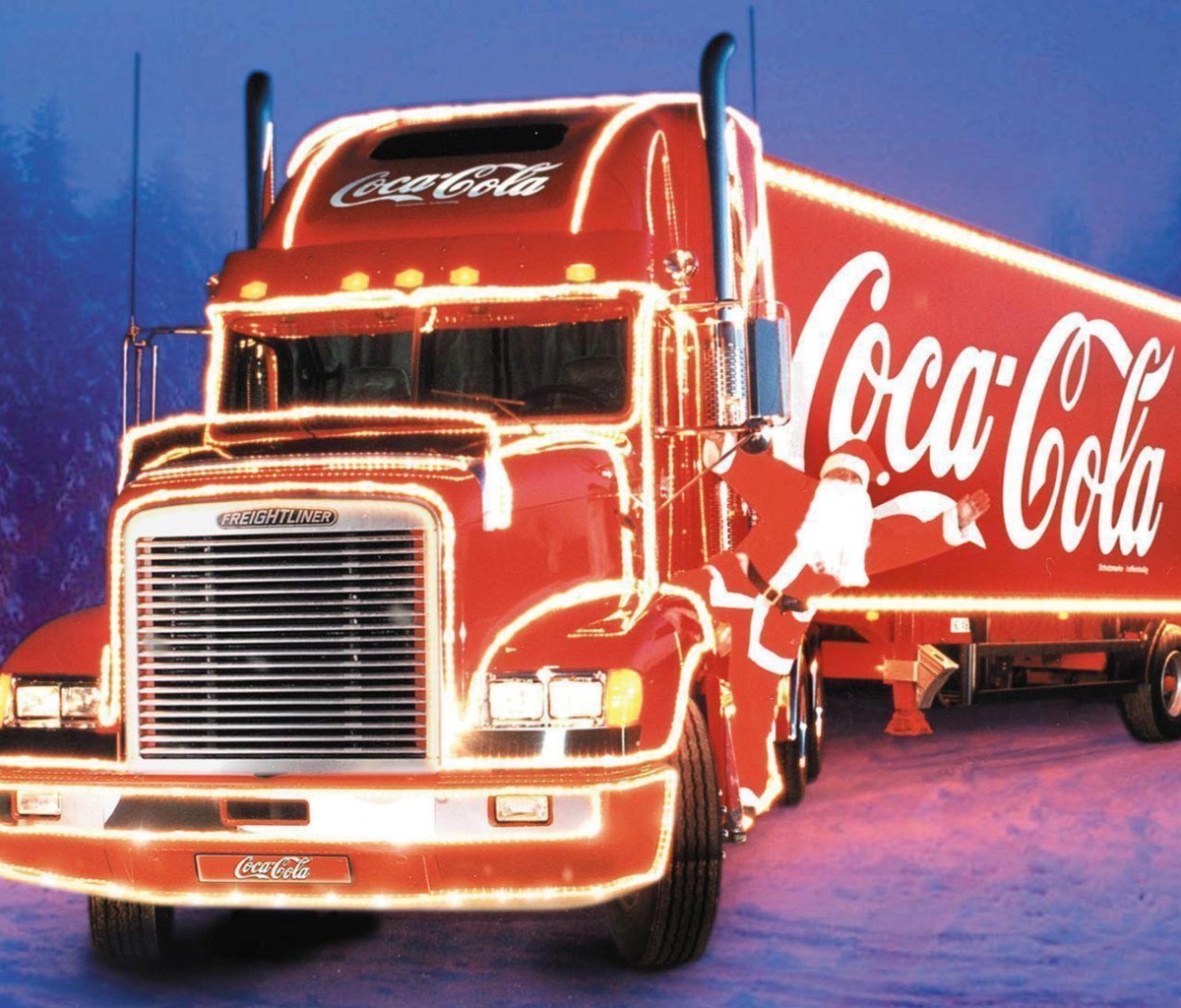 Coca Cola Truck wallpaper 1200x1024