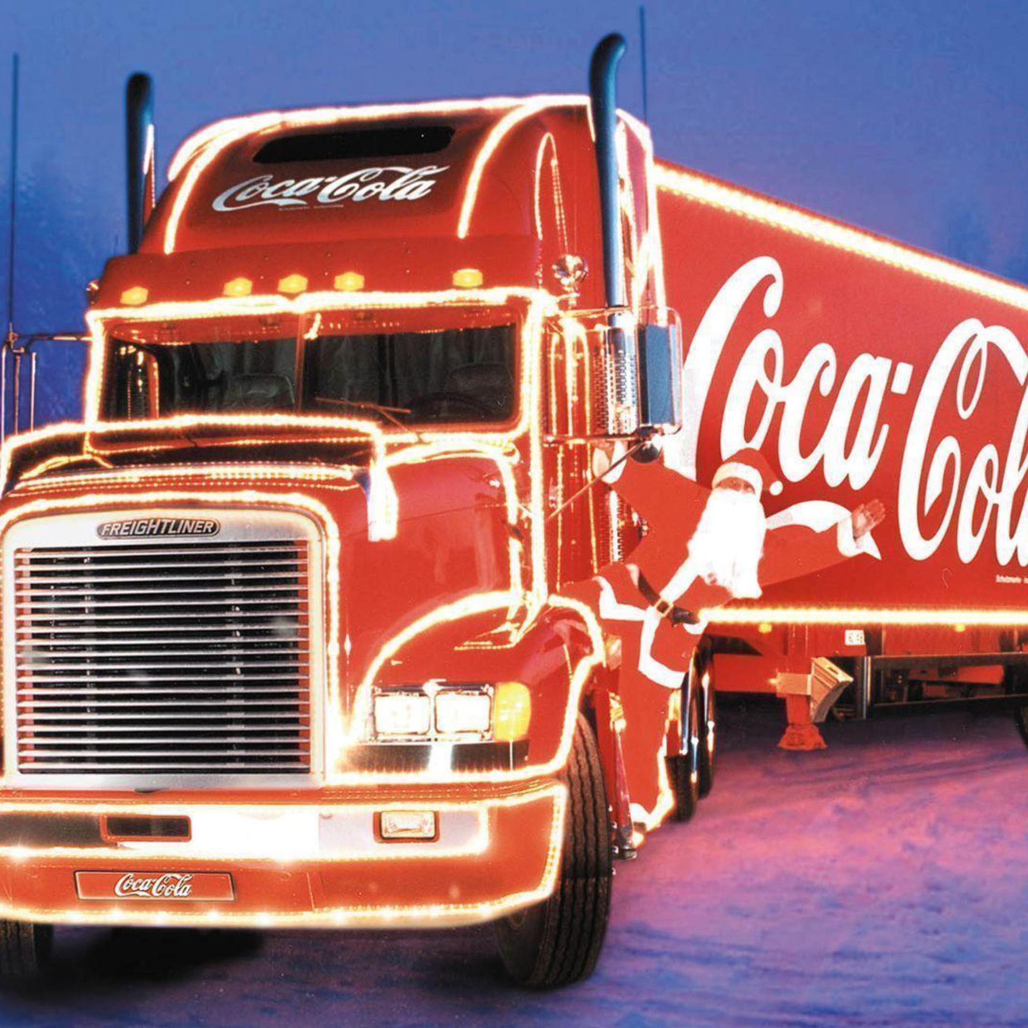 Обои Coca Cola Truck 2048x2048