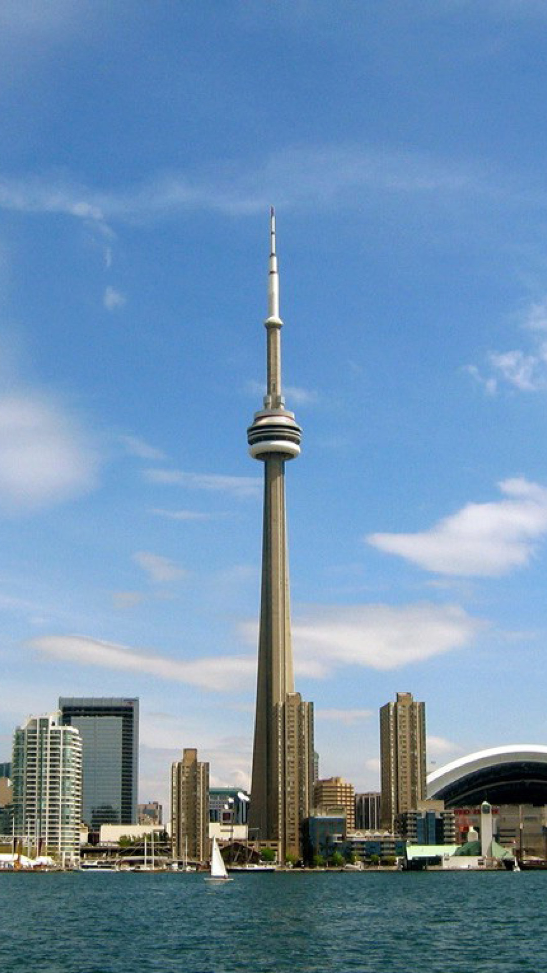 Обои CN Tower in Toronto, Ontario, Canada 1080x1920