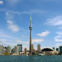 Das CN Tower in Toronto, Ontario, Canada Wallpaper 128x128