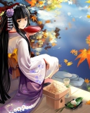 Sfondi Geisha Anime 128x160