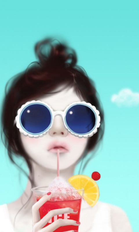 Screenshot №1 pro téma Cool Girl Drawing 480x800