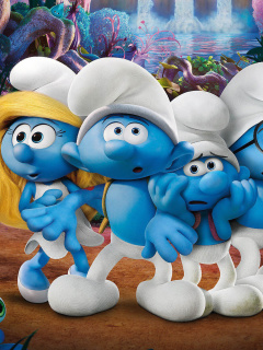 Smurfs The Lost Village screenshot #1 240x320