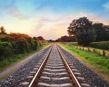 Scenic Railroad Track screenshot #1 220x176