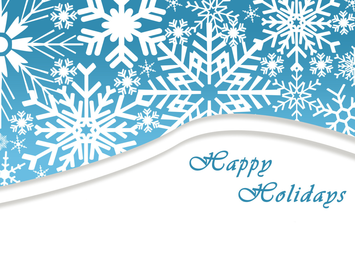 Das Snowflakes for Winter Holidays Wallpaper 1152x864