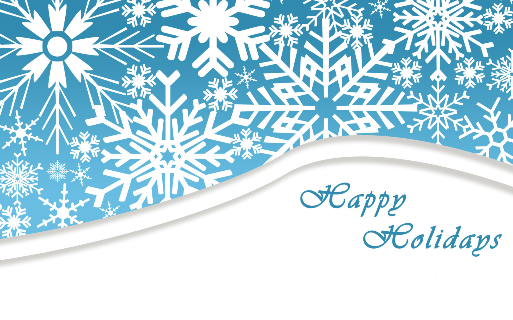 Das Snowflakes for Winter Holidays Wallpaper 1680x1050