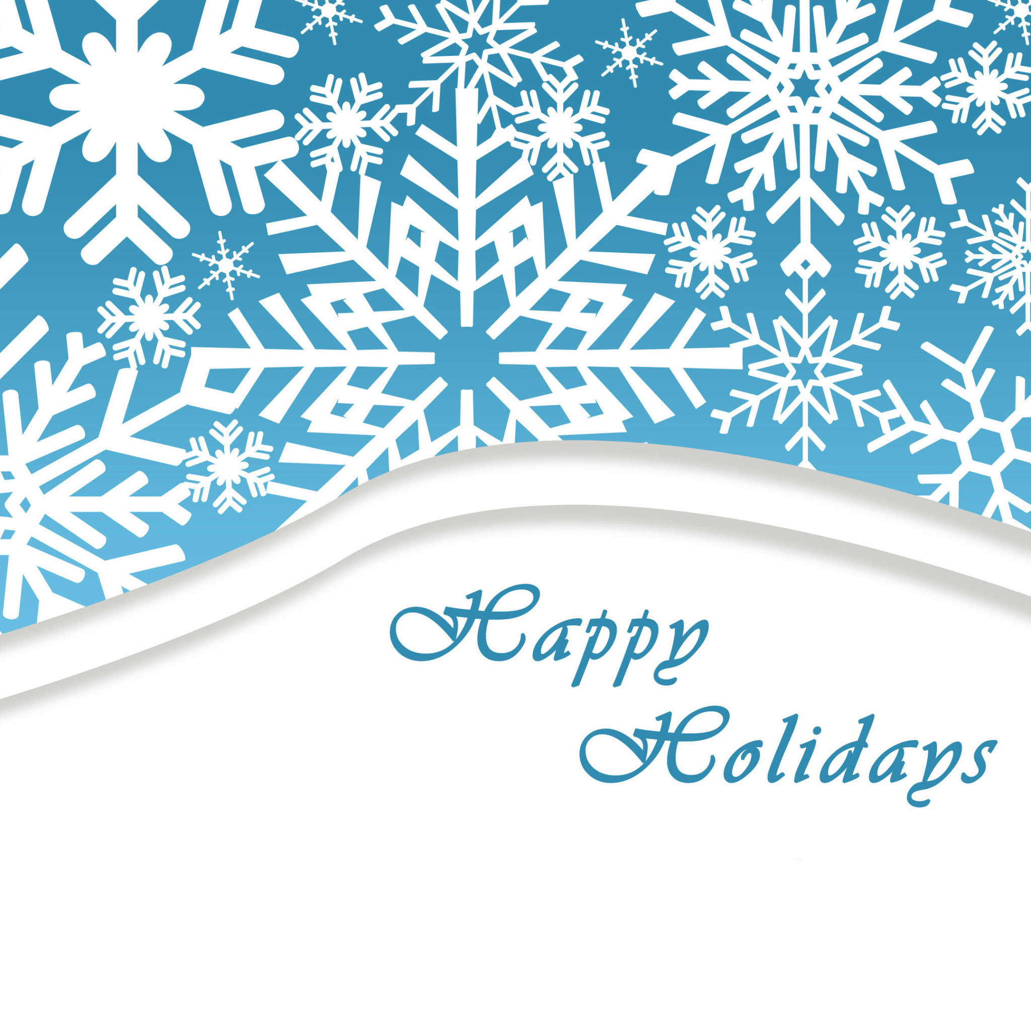 Das Snowflakes for Winter Holidays Wallpaper 2048x2048