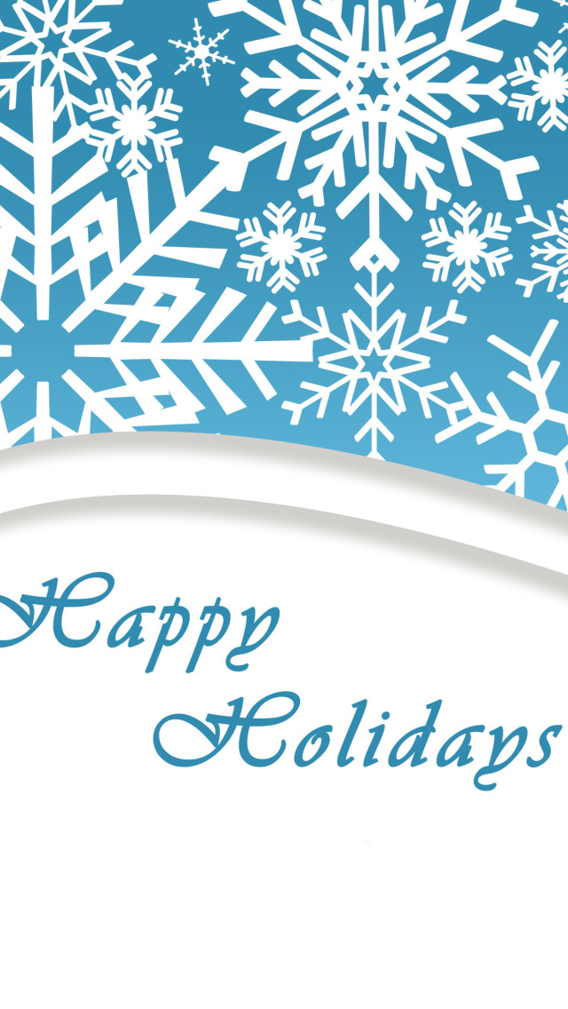 Sfondi Snowflakes for Winter Holidays 640x1136