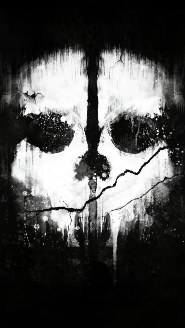 Das Call Of Duty Ghosts Mask Wallpaper 640x1136