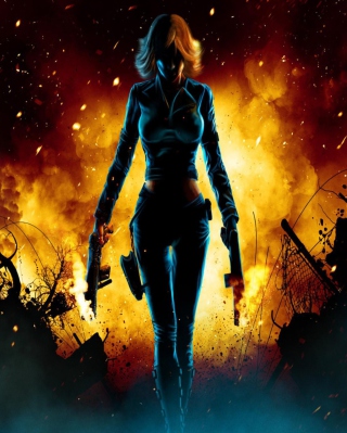 Black Widow Avengers - Obrázkek zdarma pro Nokia X3-02