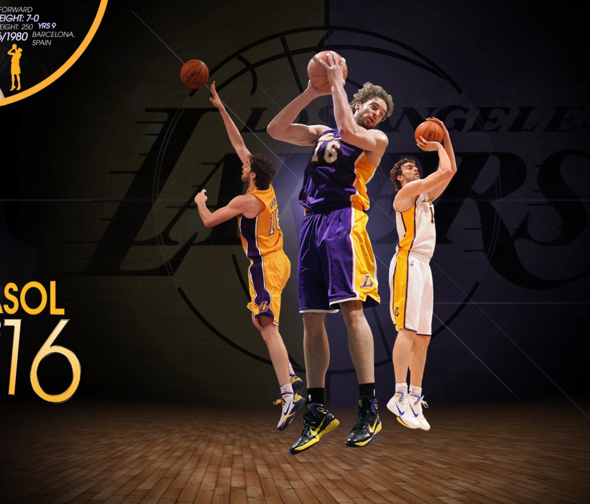 Screenshot №1 pro téma Pau Gasol Basketball Palyer 1200x1024