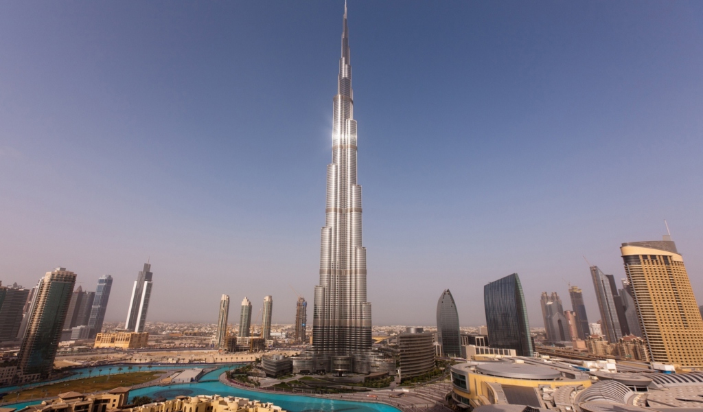 Das Dubai - Burj Khalifa Wallpaper 1024x600
