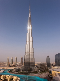 Fondo de pantalla Dubai - Burj Khalifa 240x320