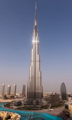 Fondo de pantalla Dubai - Burj Khalifa 240x400