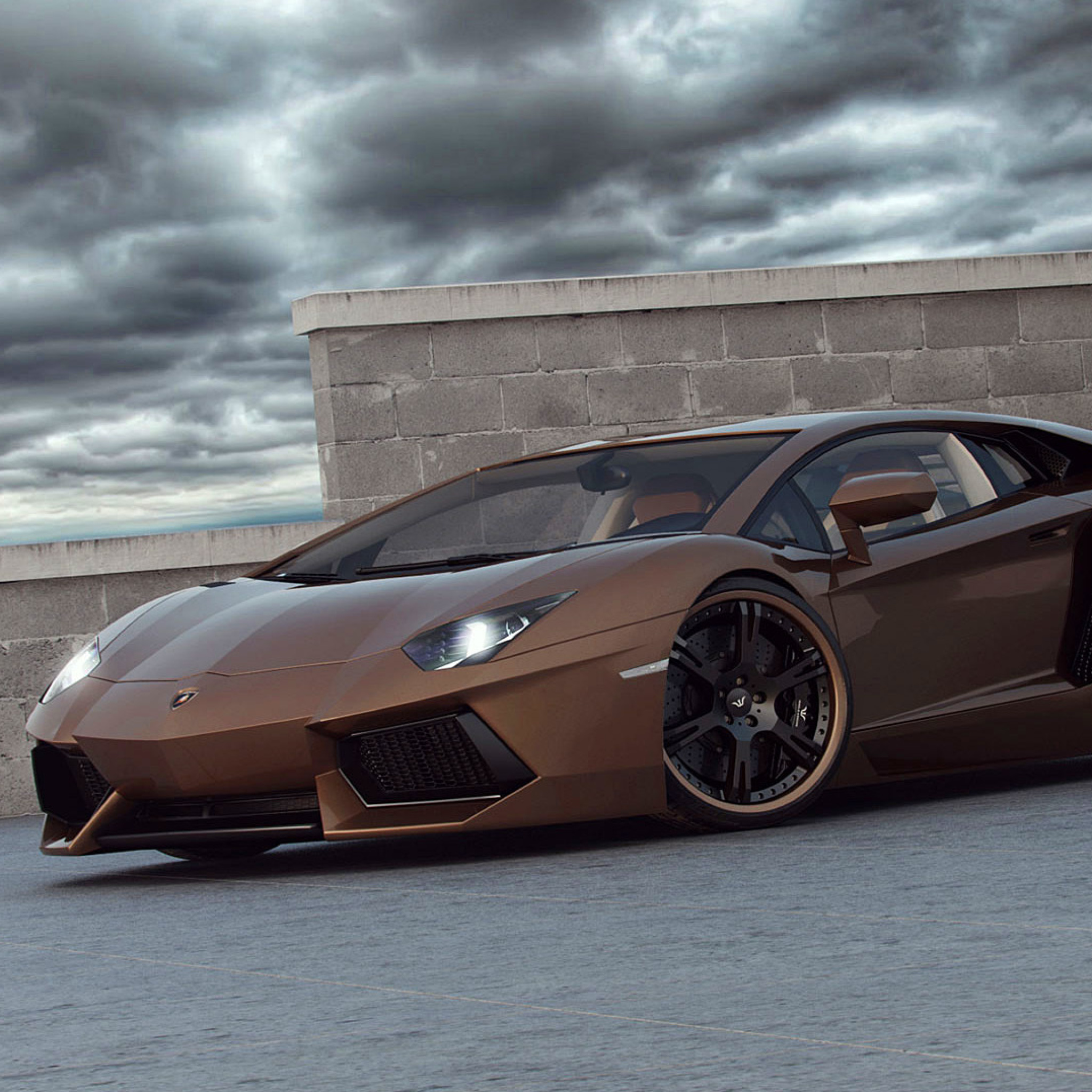 Fondo de pantalla Lamborghini Aventador LP800 2048x2048