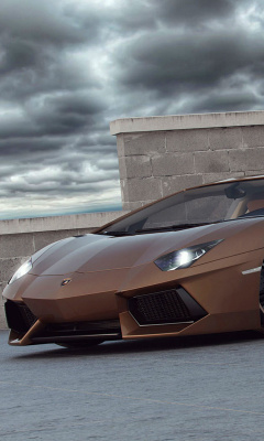 Das Lamborghini Aventador LP800 Wallpaper 240x400