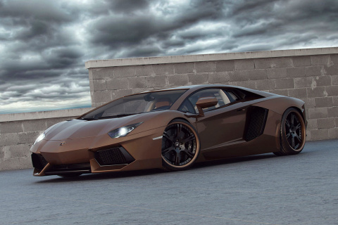 Screenshot №1 pro téma Lamborghini Aventador LP800 480x320