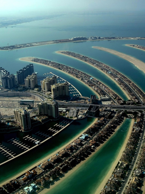 Screenshot №1 pro téma Palm Island Dubai 480x640