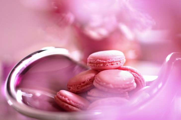 Pink Macarons wallpaper