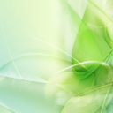 Screenshot №1 pro téma Green Leaf Abstract 128x128