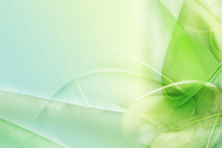 Screenshot №1 pro téma Green Leaf Abstract