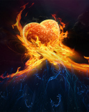 Love Is Fire wallpaper 128x160