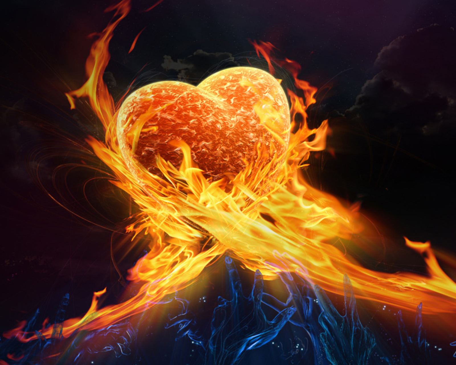 Обои Love Is Fire 1600x1280