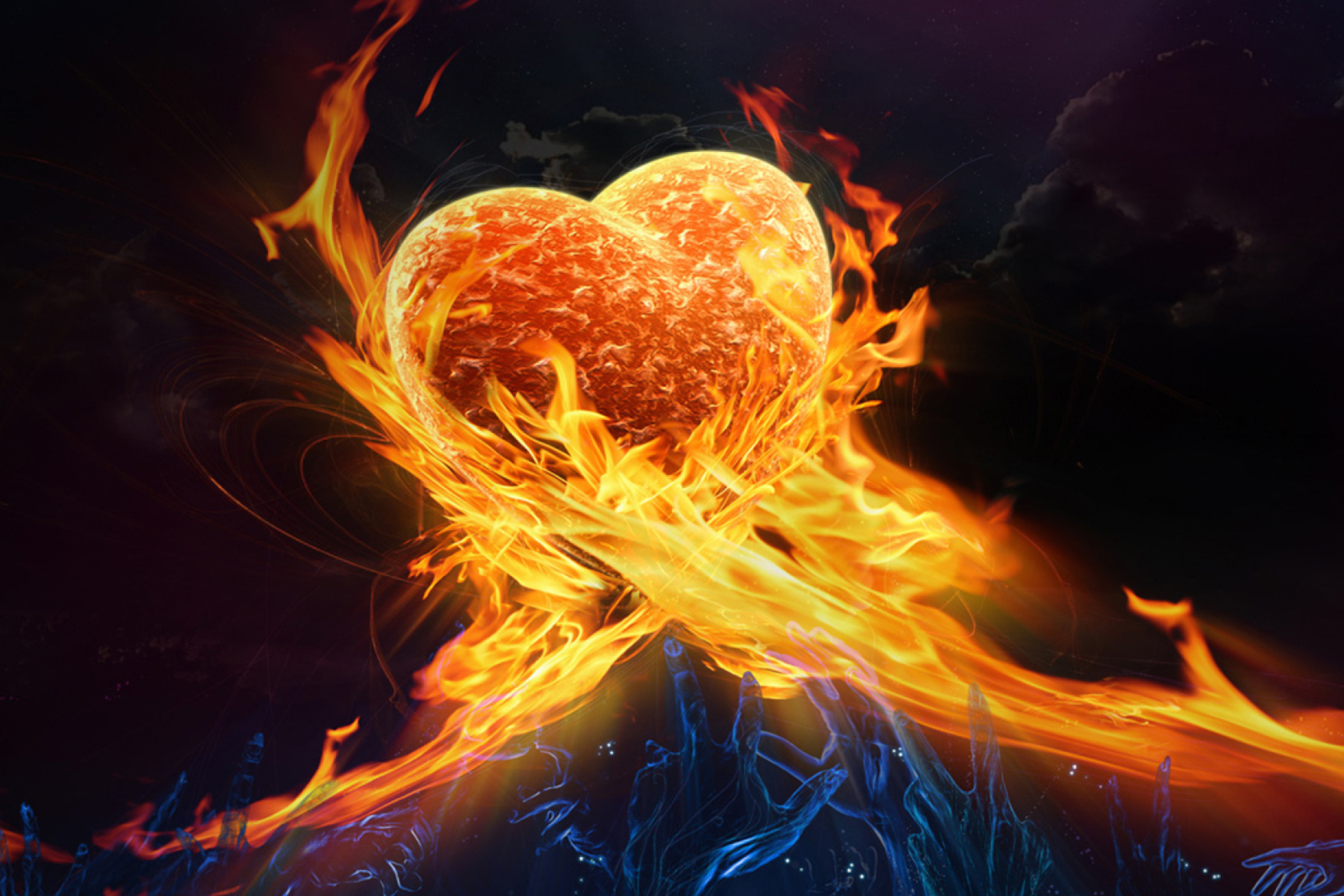 Обои Love Is Fire 2880x1920