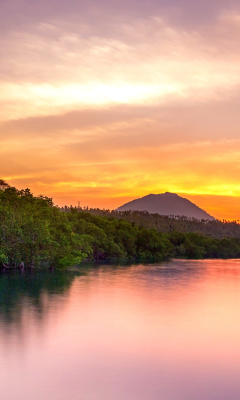 Das Manado North Sulawesi in Indonesia Wallpaper 240x400